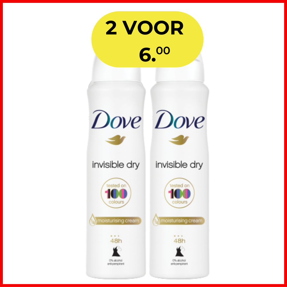 Dove Invisible Dry Deo Spray - 2x 150 ml