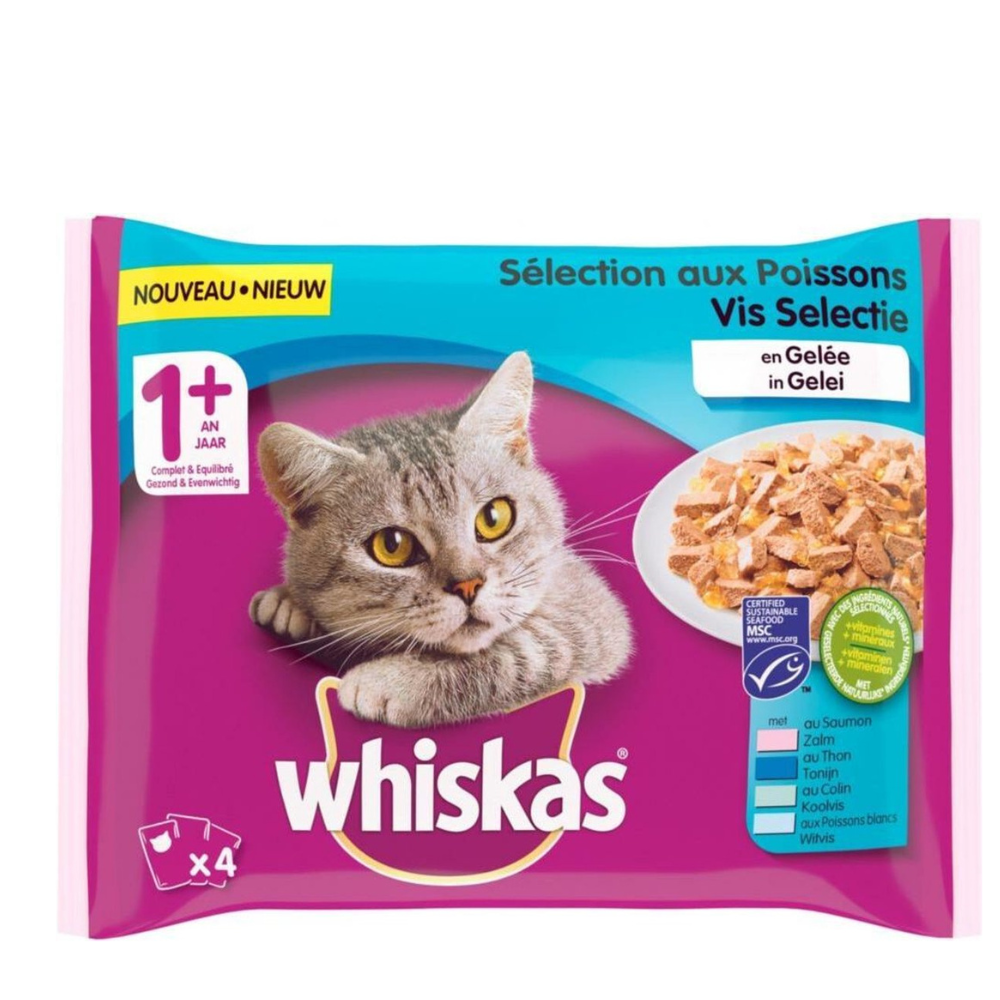 Whiskas Vis Selectie - 4 x 100 g