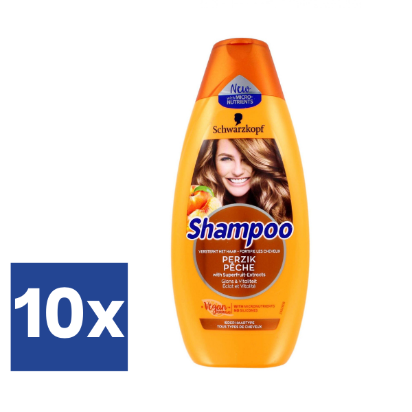 Schwarzkopf Shampoo Perzik (Voordeelverpakking) - 10 x 400 ml