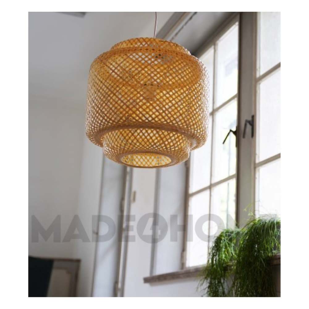 Hanglamp Gevlochten Bamboe - Bohemian Style - Ø40 cm