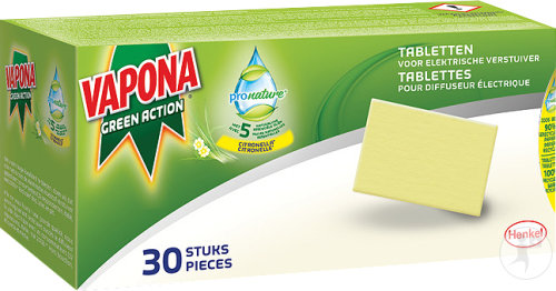 Vapona Green Action Anti-mug Navulling Tabletten - 30 stuks
