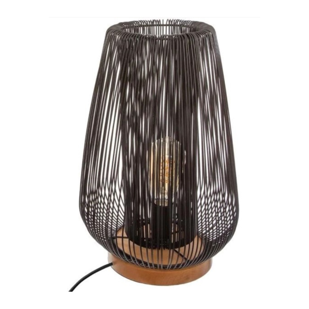 Tafellamp Noda - Zwart Metaaldraad - 40.5 cm