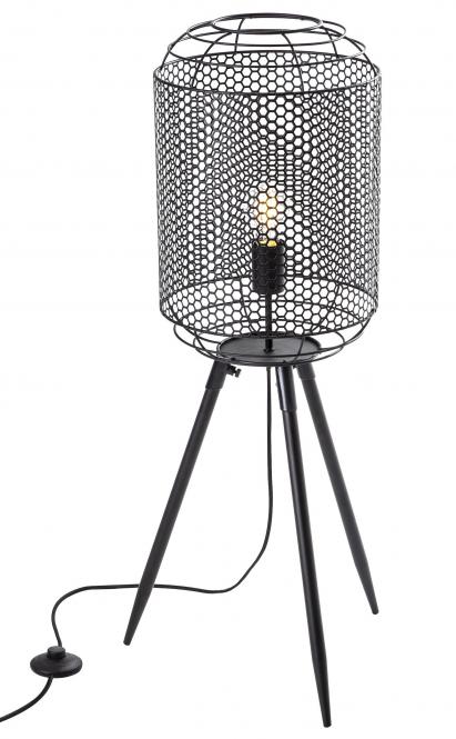 Staanlamp Charlotte - Op poten - H. 85 cm - Zwart 