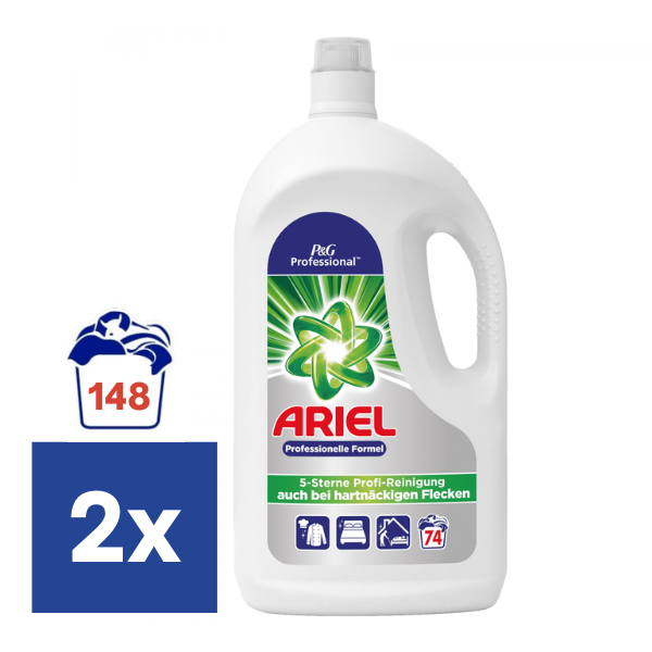 Ariel Regular Vloeibaar Wasmiddel - 2 x 3,85 l (148 Wasbeurten)