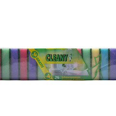 Cleany Schuurspons Gekleurd - 24 stuks + 4 gratis