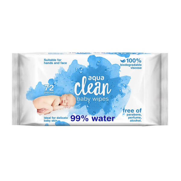 Aqua Clean Wipes Hands & Face - 72 stuks