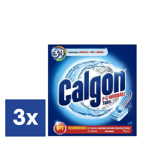 Calgon 3in1 Powerball Tabs 3 VOOR €12
