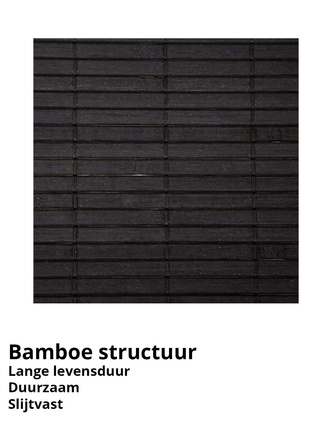Wasmand bamboe Met Deksel - Met Linnen Zak - Opbergmand  -  Zwart - 60L - 40x30x50cm
