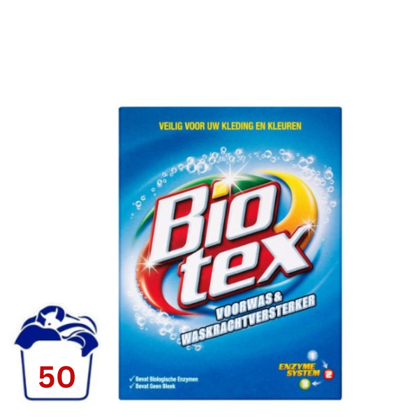 Biotex Voorwas & Waskrachtversterker Waspoeder -  2 kg (50 wasbeurten)