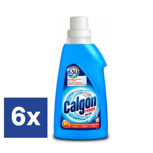 Calgon Ontkalking Gel Voor Wasmachines - 6 x 750 ml (90 wasbeurten)