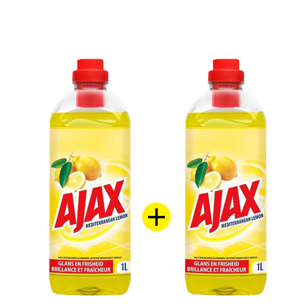 Ajax Mediterranean Limoen Allesreiniger  - 1 + 1 GRATIS