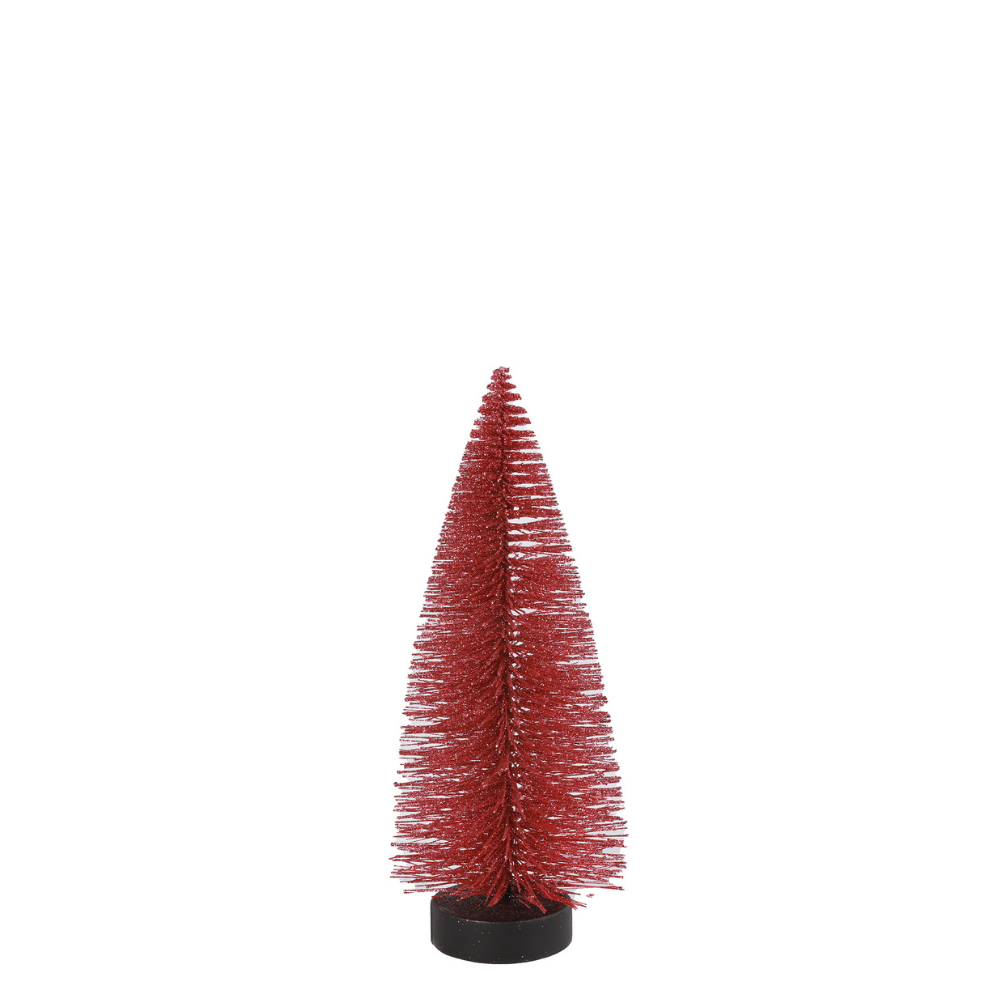 Kerstboom Oscar Donkerroze - 20 cm