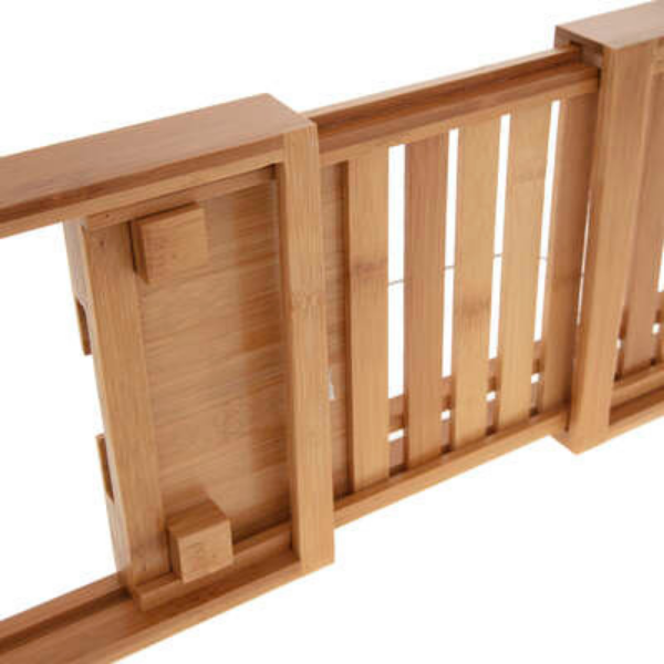 Wooners® Badplank voor in Bad - Uitschuifbaar Badrekje - Bamboe