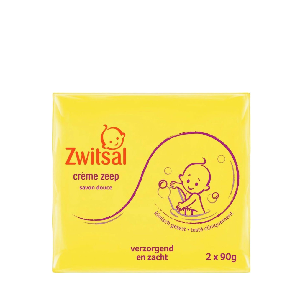 Zwitsal Baby Crème Zeep - 2 x 90 g