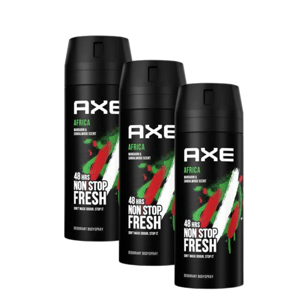 Axe Deo Africa Spray - 3 VOOR €10