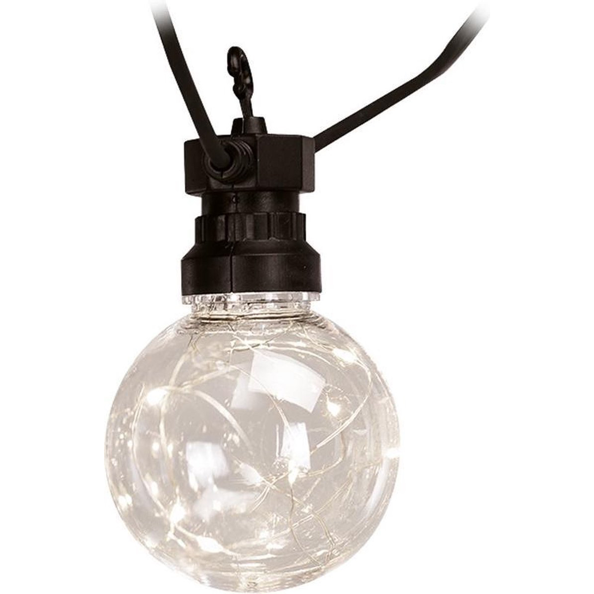 Lichtsnoer 2 x 7.5 m - 2 x 10 Lampjes - Binnen/Buiten Verlichting - Feestverlichting 50Led - Warm Wit